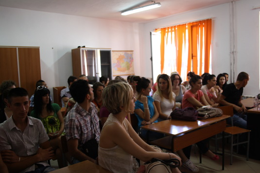 Treffen mit den Studenten -  Universität Elbasan